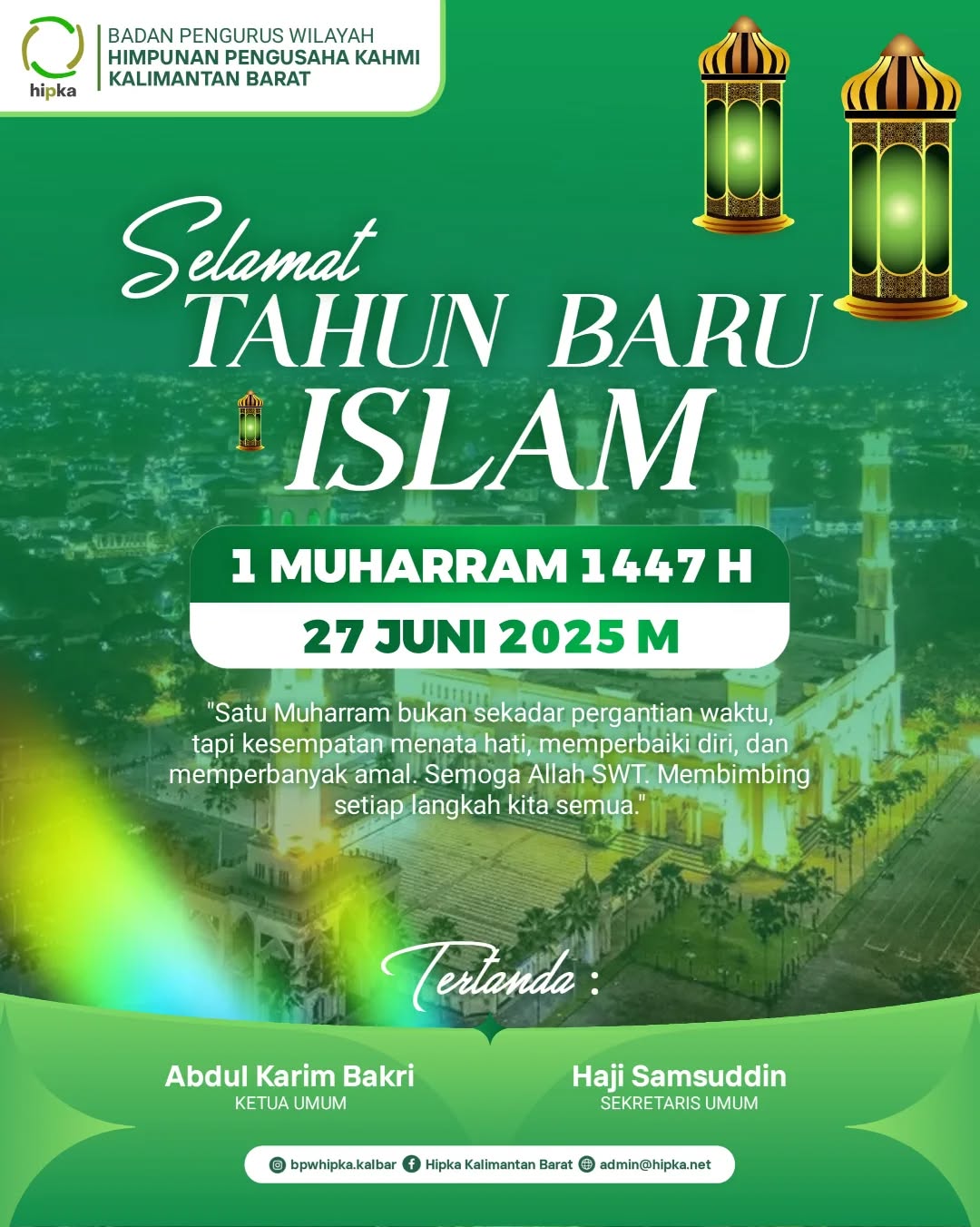 Selamat Dan Sukses atas terpilihnya (H. Baharudin, S.E.) Dpd Rei Kalbar Sebagai KETUA DPD REI KALIMANTAN BARAT Periode 2025 - 2028.